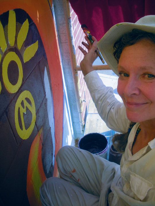 Baltimore Mural, Monroe Street, Brush in Hand